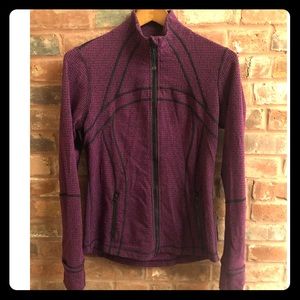 Lululemon Define Jacket in Purple Houndstooth